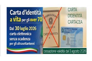  Nuove disposizioni sulla durata della Carta d’Identità Elettronica (CIE) per gli Over 70